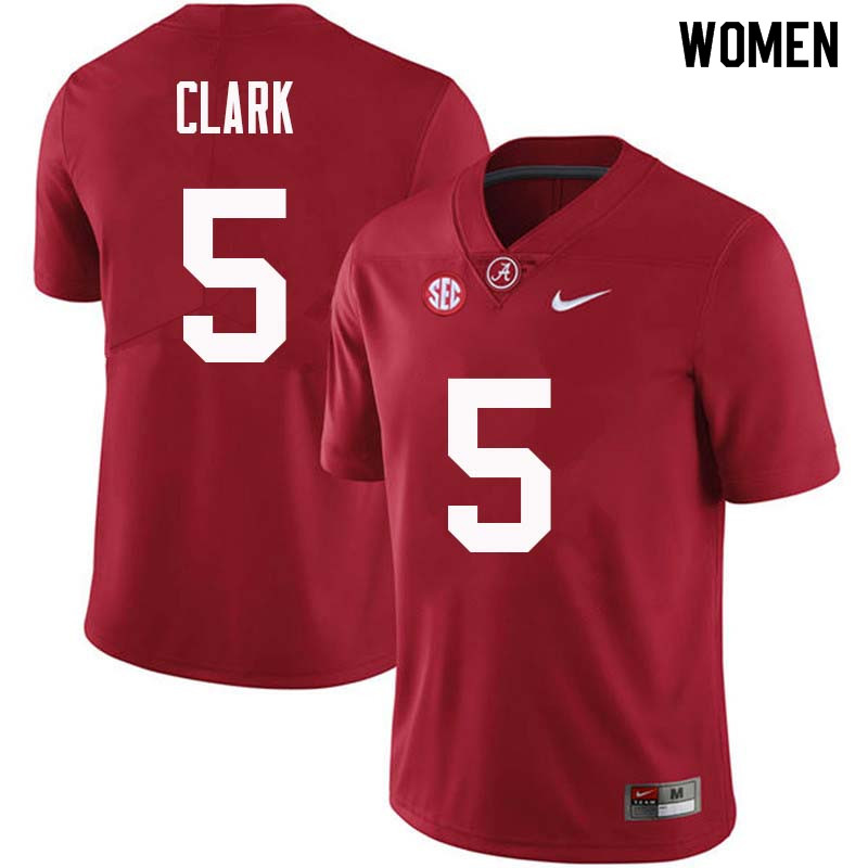 Alabama Crimson Tide Women's Ronnie Clark #5 Crimson NCAA Nike Authentic Stitched College Football Jersey PM16F36CY